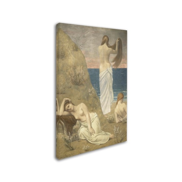 Pierre Puvis 'Young Girls By The Seaside' Canvas Art,30x47